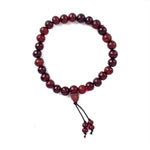 Original 8mm Red Chandan Bracelet for Strength & Spiritual Balance