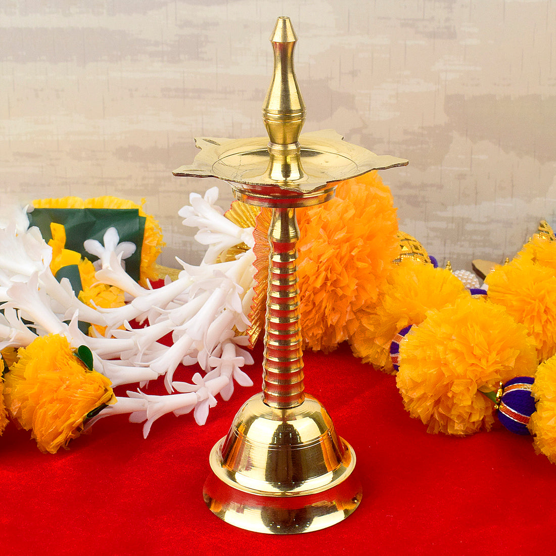 7.6 Inch Elegant Brass Kerala Inauguration Diya