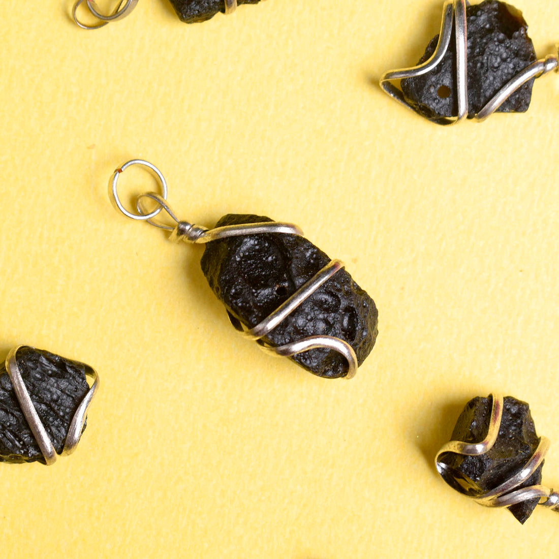 Black Tourmaline Wire Wrapped Crystal Stone Pendant