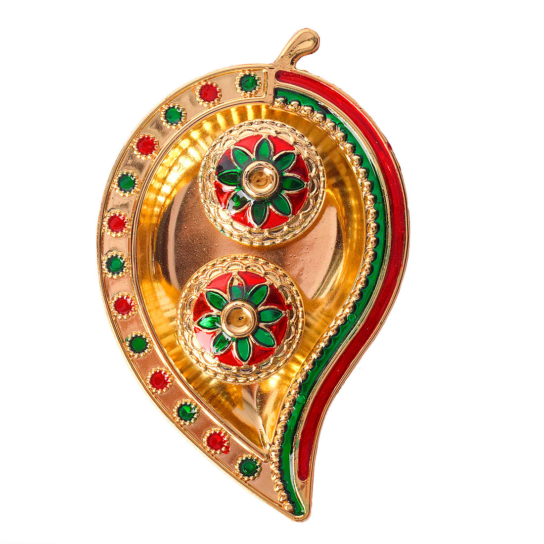 Leaf-Inspired Kumkum Holder with Precision