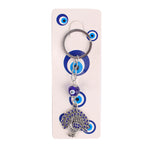 Aura Evil Eye Peacock Keychain – Good Luck & Protection