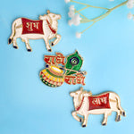 Traditional Shubh Labh & Radhe Radhe Wall Stickers