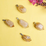 Natural Citrine Crystal Stone Pendant
