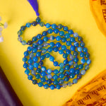 Premium Hakik Jap Mala Crystal Blue hakik