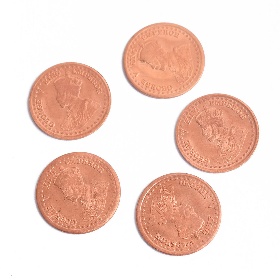Pure Nepali Copper Holy Coin (Tambe ka Sikka) Pack of 5