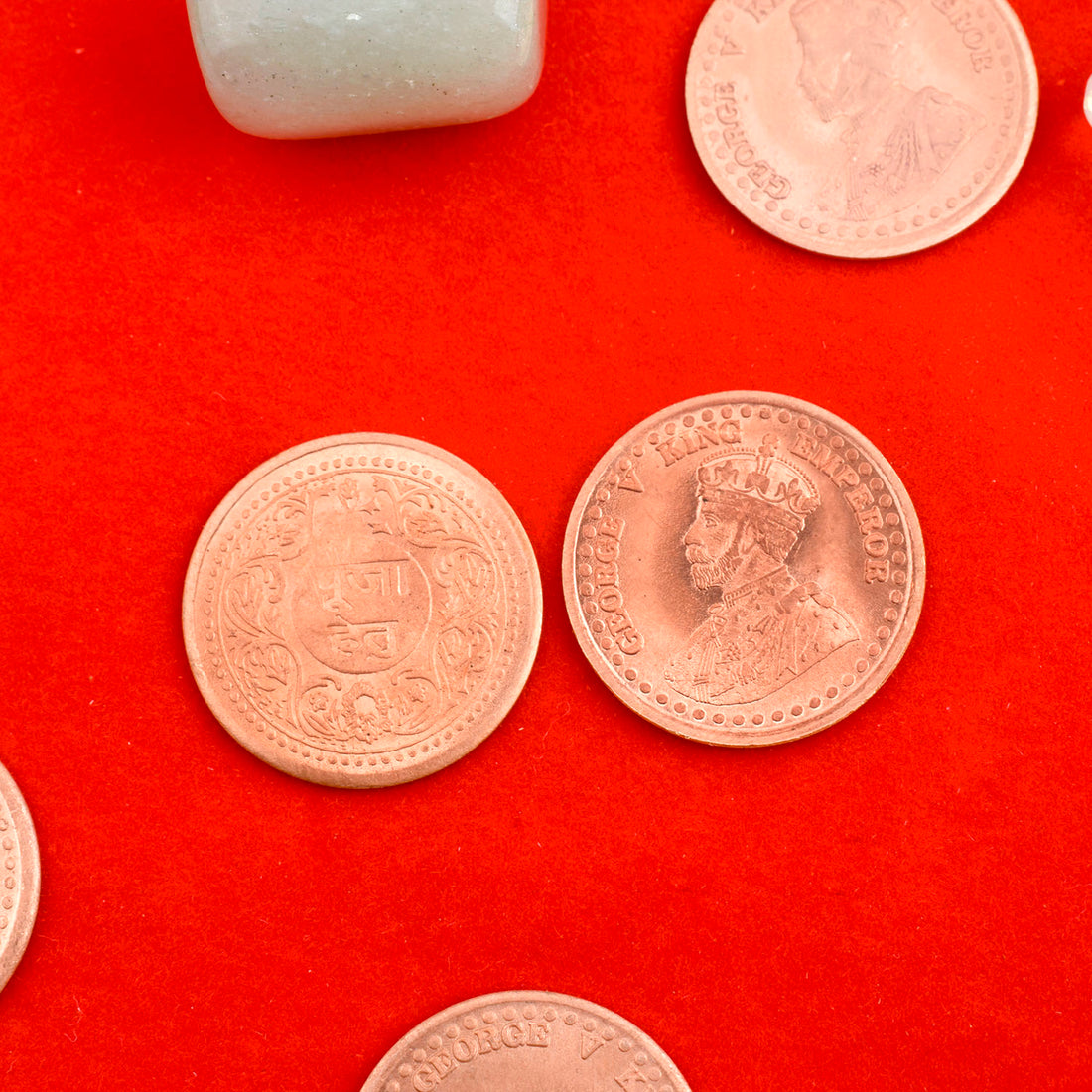 Pure Nepali Copper Holy Coin (Tambe ka Sikka) Pack of 5