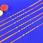 Beautiful Beaded Rudraksha Rakhi Set (Pack of 6)