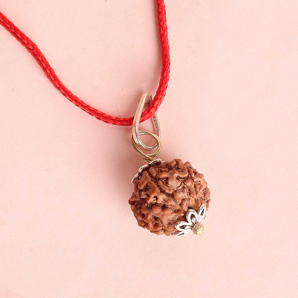 Certified 6 Mukhi Rudraksha Pendant with metal cap for wisdom, energy, and success. India’s Premium Rudraksha Jap Mala Store- www.satvikstore.in


