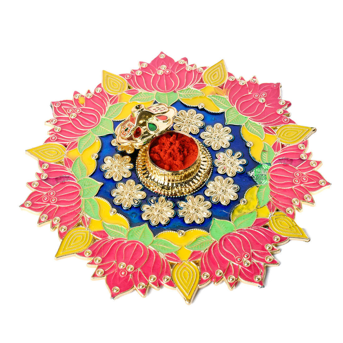 Flower Design Traditional Kumkum Holder