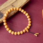 10mm Elastic 27 Bead White Chandan Mani Mala
