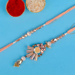 Elegant Matching Rakhi Set for Couples