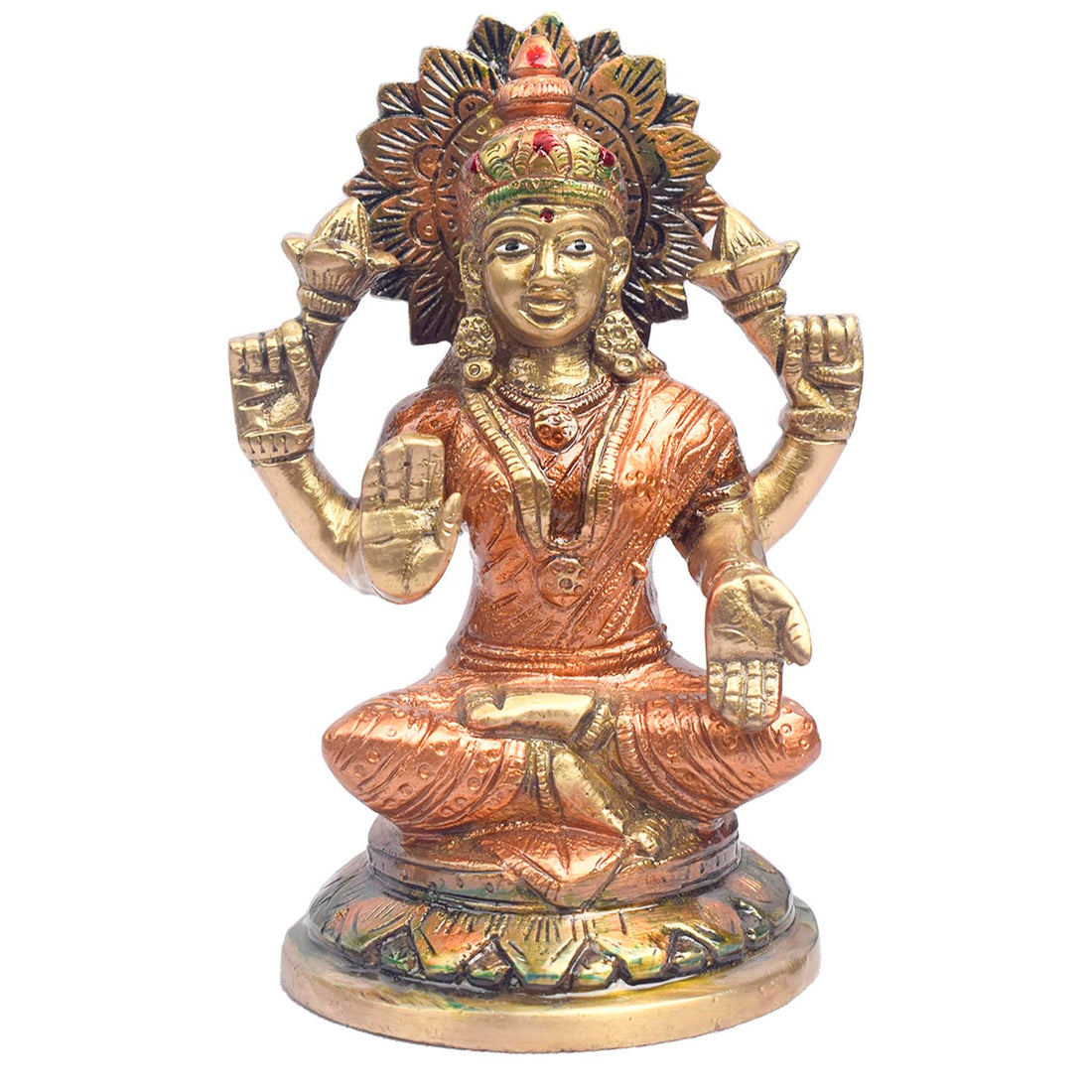 5.5 Inch Premium Handcrafted Lakshmi Ganesh Idol