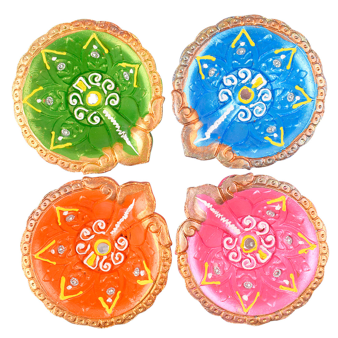 Tradition Aglow Festive Clay Diyas for Diwali