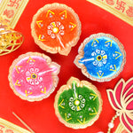Tradition Aglow Festive Clay Diyas for Diwali