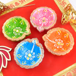 Tradition Aglow Festive Clay Diyas for Diwali