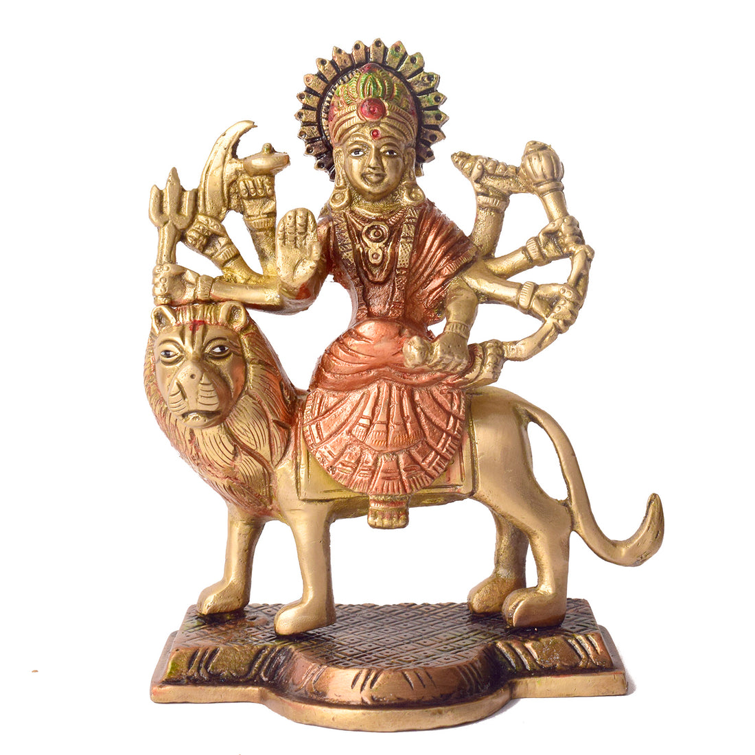 3.4 Majestic Brass Sherawali Mata Idol