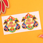 Shubh Deepawali Decorative Stickers ( Assorted )