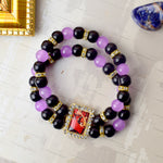 Elegant Adornments Purple & Black Guru Ji Bracelets