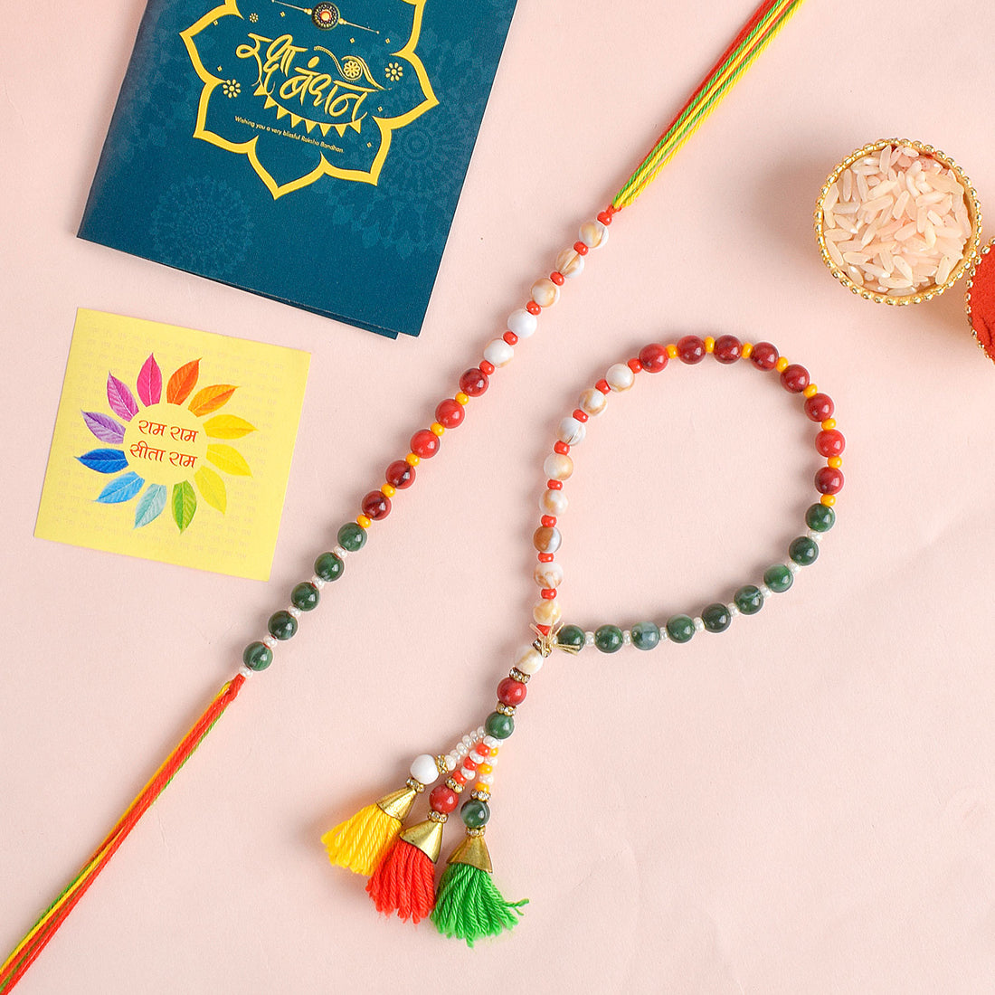 Radiant Vows: Bhaiya Bhabhi Rakhi Set