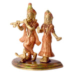 5.3 Inch Divine Radha Rani And Krishna Kanhaiya Brass Idol