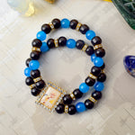 Heartfelt Black and Indigo Guru Ji Bracelets