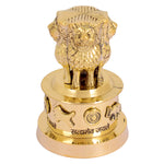 4 Inch Brass Ashoka Pillar Showpiece - National symbol showpiece