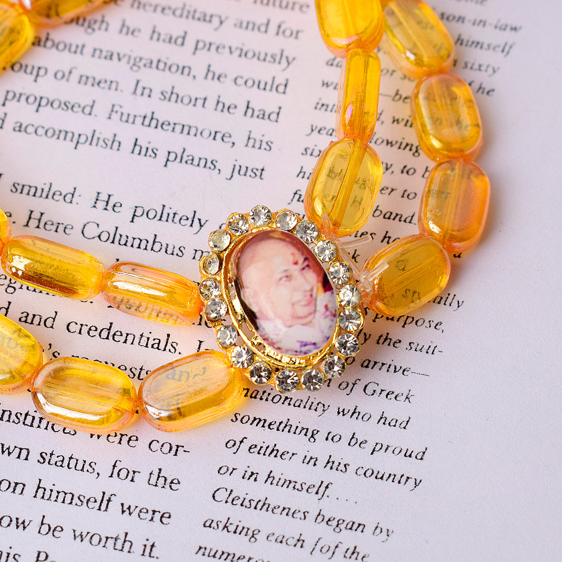 Royal Orange Chip Guru Ji Bracelets