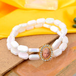 Trendy White Chip Guru Ji Bracelets