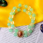 Whimsy Light Green and White Guru Ji Bracelets