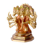 7.1 Inch Elegant Panchmukhi Hanuman Brass Statue