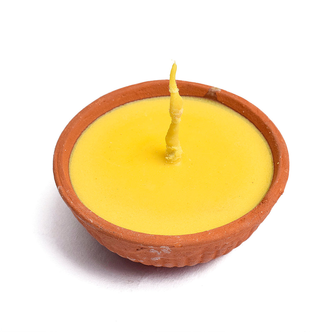 Pure Cow Ghee Akhand Jyot 6 to 8 Hours Burning Clay Diya Pack of 1
