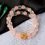 Timeless Treasures Peach And White Guru Ji Braceltes