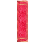 Pink Velvet Ganpati Idol Patka with Intricate Border - 32 Inch