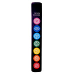 Black Seven Chakra Incense Holder Plate for Meditation and Spiritual Decor