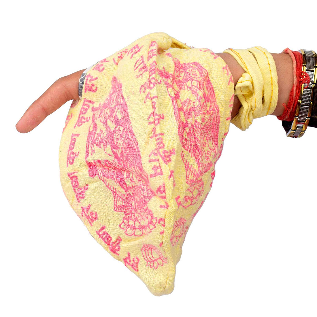 100% Cotton Hare Ram Hare Krishna Printed Jap Mala Jholi Bag (Assorted)