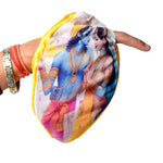 100% Cotton Radha Krishna Photo Jap Mala Bag  (Assorted)
