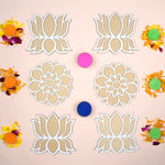 DIY Decor Stencils: Set of 6 Rangoli (6 inches)