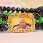 Black & Green Triple Layer Guruji Swaroop Bracelet