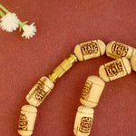 100% Pure Tulsi Kanthi Wooden Mala with Radha Name