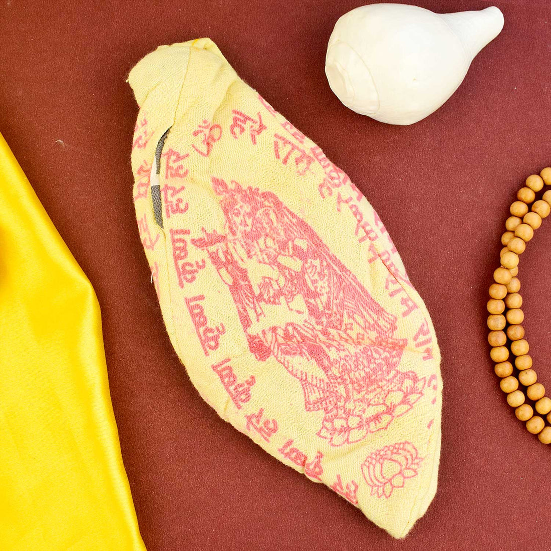 100% Cotton Hare Ram Hare Krishna Printed Jap Mala Jholi Bag (Assorted)