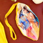 100% Cotton Radha Krishna Photo Jap Mala Bag  (Assorted)