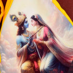 100% Cotton Radha Krishna Photo Jap Mala Bag  (Assorted)