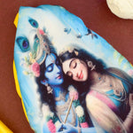 100% Cotton Radha Krishna Photo Jap Mala Bag  (Assorted)