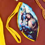 100% Cotton Radha Krishna Photo Jap Mala Bag  (Assorted)