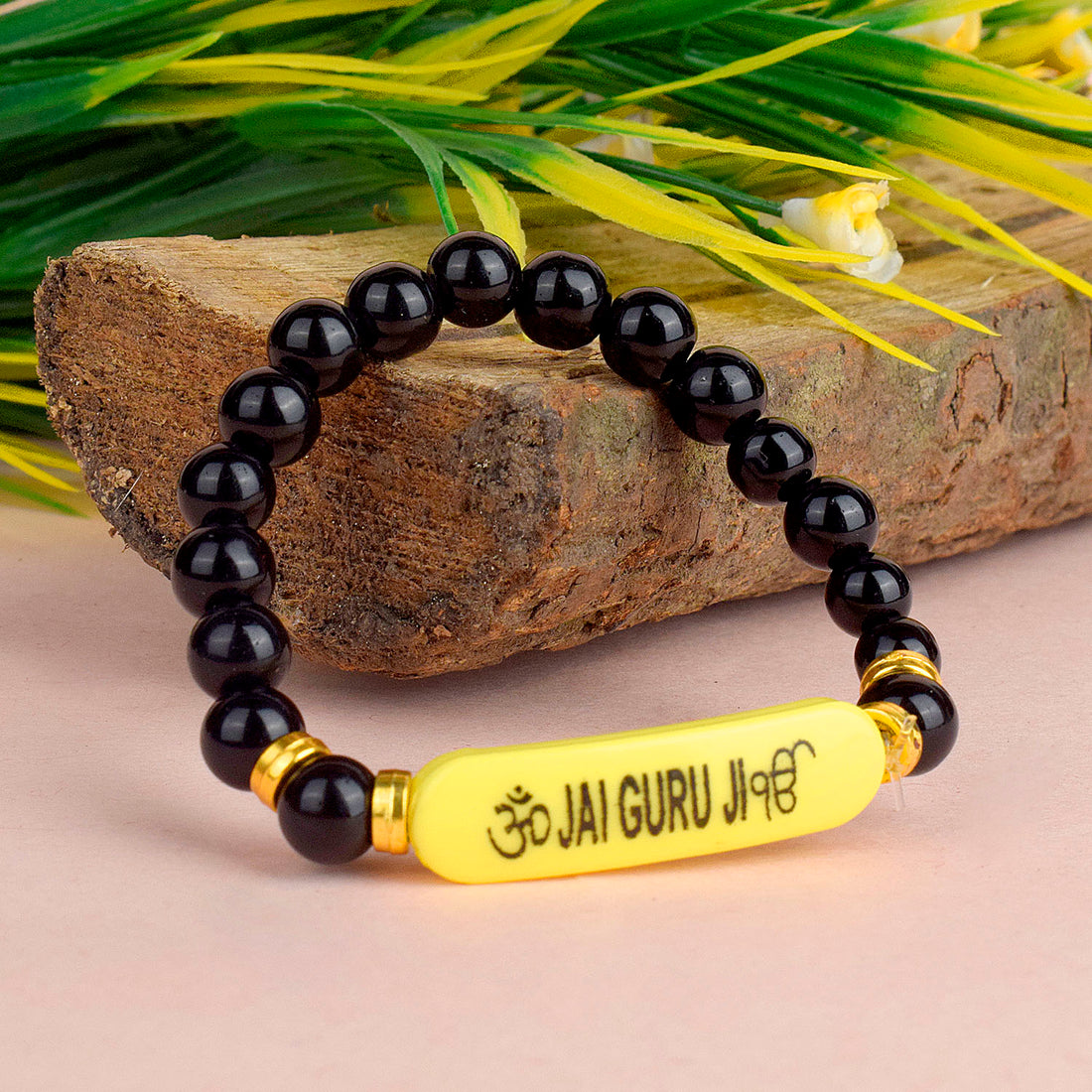 Jai Guru Ji Round Pearl Bracelet, Handmade Bracelets for Men and Women