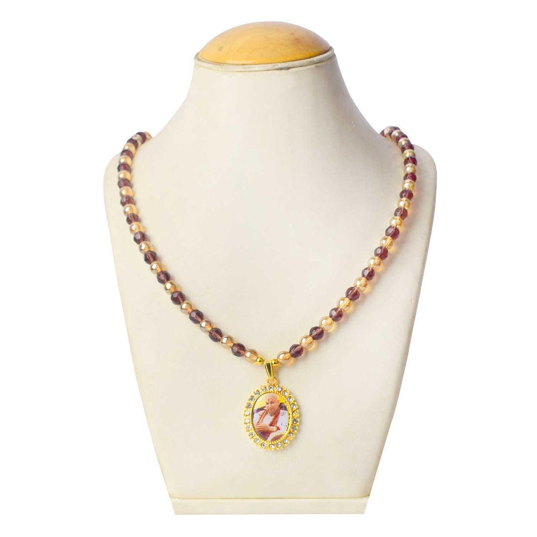 Jai Guruji Swaroop Mala – Golden & Coloured Beads (Assorted)