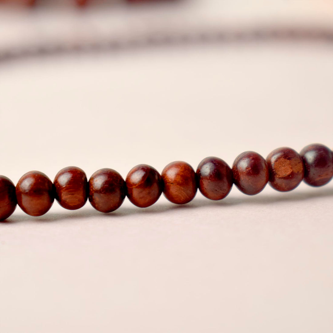 Certified 5mm 100% Original Authentic Pure Red Sandalwood Jap Mala (Andhra Pradesh)