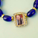 Radiant Blue & Golden Beads – Guruji Swaroop Bracelet