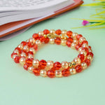 Jai Guruji Swaroop Mala – Golden & Coloured Beads (Assorted)