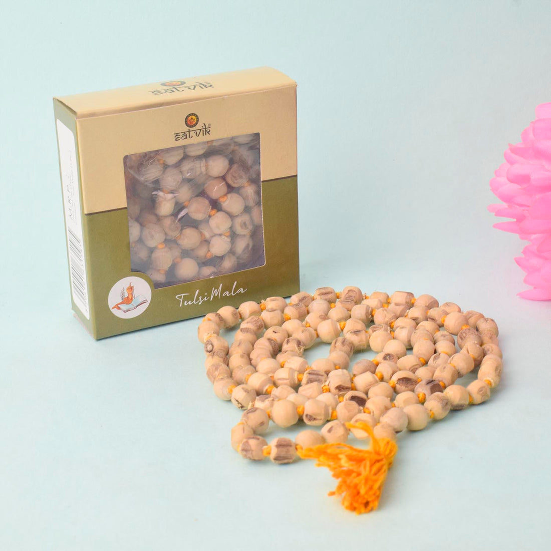 100% Pure Tulsi Kanthi Jap Mala – 108 Beads (6mm)